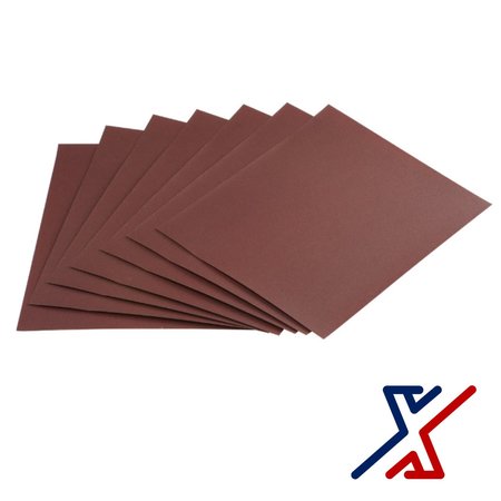 X1 TOOLS 180 Grit Premium Aluminum Oxide Sandpaper 9 in. x 11 in. Sheet 250 Sheets by X1 Abrasives X1E-CON-SAN-AOA-P180-FSx250